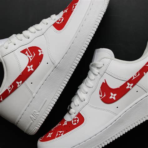 red lv air force 1|Lv nike af1.